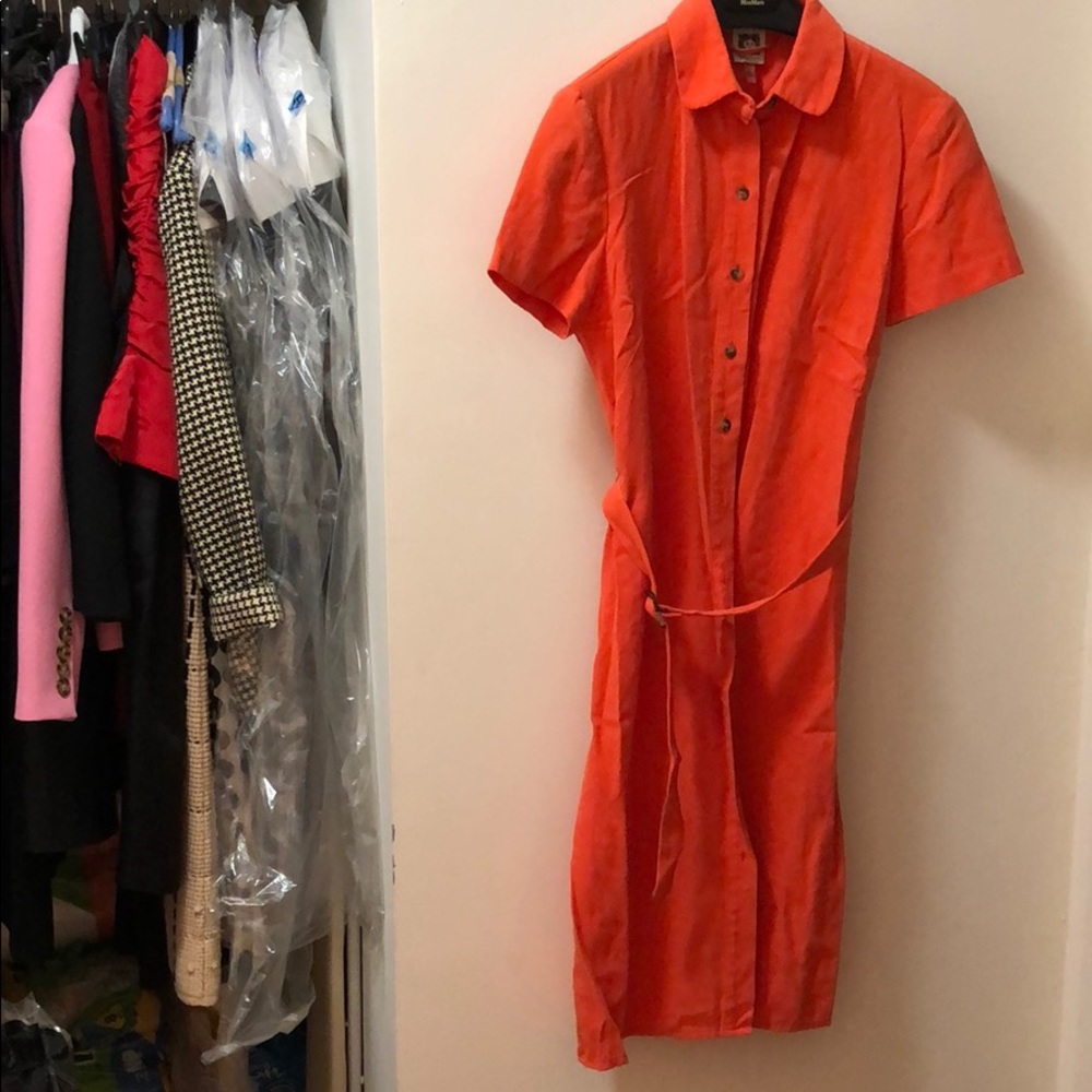 Anne Klein Shirt belted Dress